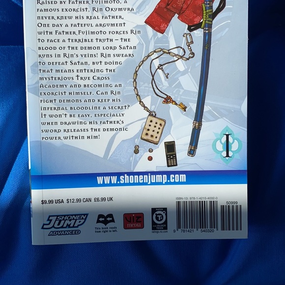 Anime Comics Blue Exorcist Volume 1 By Kazve Kato ExcellentCondition - Picture 9 of 12